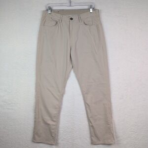 Faherty Reserve Movement Pants Men's 30x28 Khaki Stretch Chino
